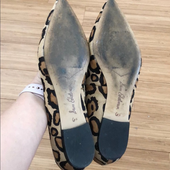 Sam Edelman leather upper cheetah print flats - Picture 3 of 4